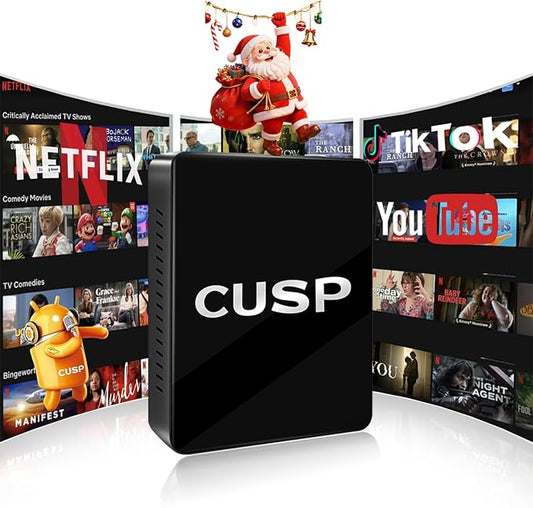 CUSP CarPlay AI Box for Cars with OEM Wired CarPlay, 4G LTE Wireless CarPlay & Wireless Android Auto Adapter, 8-Core 4GB+64GB Android Multimedia Video Box, Plug & Play with GPS, WiFi, Bluetooth