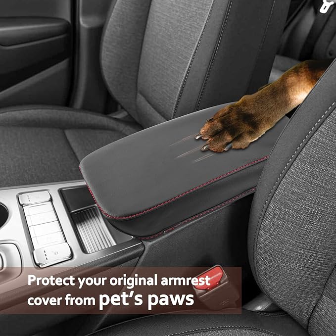SKTU for 2018 2019 2020 2021 2022 2023 Hyundai Kona Center Console Cover 2023 Kona Armrest Pad Seat Box Cover 2023 Hyundai Kona Automotive Car Center Console Soft Cushion Not for Kona EV