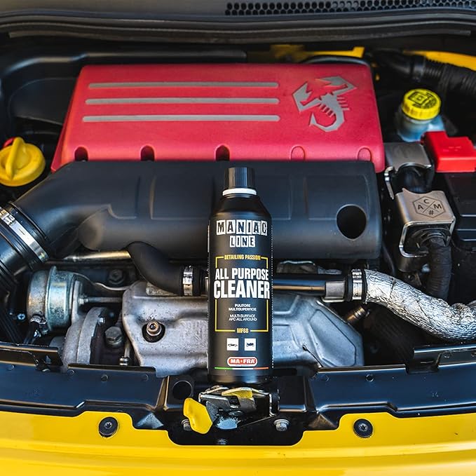 MANIAC LINE MAFRA Car Detailing Line, All Purpose Cleaner, 16.9 oz, Concentrated Multi-Surface Cleaner for Mats, Carpets, Fabric and Leather Seats, Plastics, Wheels, and Engine Bay