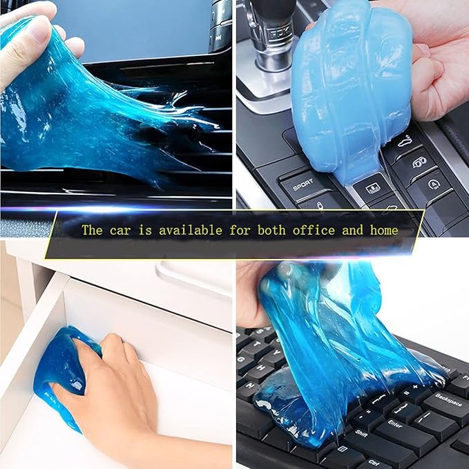 4Pcs Car Cleaning Gel Automotive Cleaning Supplies Putty Auto Dust Cleaning Kit Universal Dust Pc Laptop Keyboards for Computer Cleaning and Car Detailing
