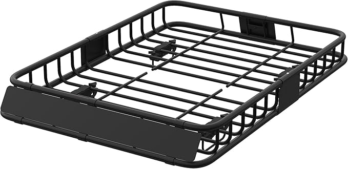 51"X 36"x 5" Universal Roof Rack Basket,Heavy Duty Weather Resistant Top Mount Cargo Rack, Luggage & Camping Gear Storage for Car, Truck or SUV Transport