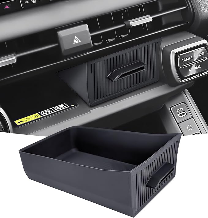 Center Console Organizer Tray Storage Box for Toyota RAV4 2026, Interior Accessories Removable Insert Drawer Tray for 2026 RAV 4, Black
