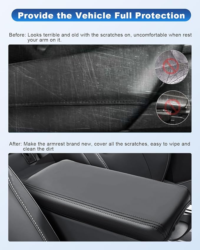 CDEFG for 2025-2026 Toyota Prius Armrest Cover for 2023 2024 2025 2026 Prius Center Console Cover 2023-2026 Prius Limited Prime XSE Accessories Middle Console Pad Prius Arm Rest Protector