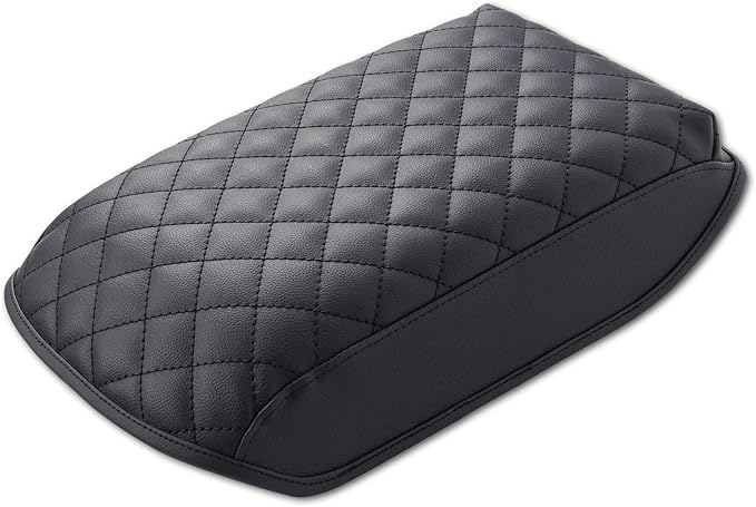 KMMOTORS Center Console Cover Compatible with Toyota 4Runner (2010-2024), Armrest Cushion Pad, Vegan Leather Console Lid Protector, 4Runner Interior Accessories