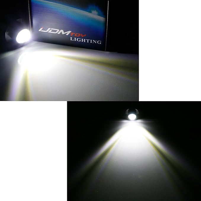 iJDMTOY 3pc Set Pre-Runner Style 12-SMD Xenon White LED Grille Clearance Light Kit Compatible with Jeep Wrangler JL or Gladiator JT