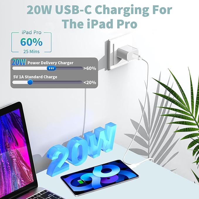 [3 Pack] Long 10FT iPhone 17 Charger 20W Fast Wall Charger Block,[Apple MFi Certified] 10Foot USB C Cable Fast Charging for iPhone 17 Pro Max/17 Pro/Air/iPhone 16 Pro/16 Plus/16E/15 Pro,iPad 2018-2025