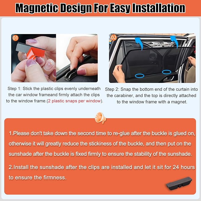 XCBYT Car Window Shades for 2011-2023 4Runner Sun Shade for Car Baby Side Window with Breathable Mesh Blocking 99% UV Glare and Privacy Protection Safe Driving for Napping, Camping, Dressing (4 PCS)