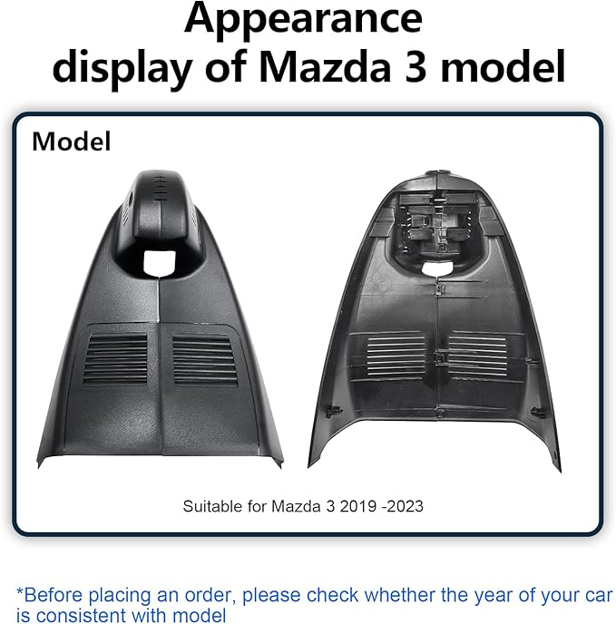 Mangoal 4K Dash Cam Custom fit for Mazda 3 2019 2020 2021 2022 2023(Model A), UHD 2160P Video, Free App & WiFi, 64GB Card
