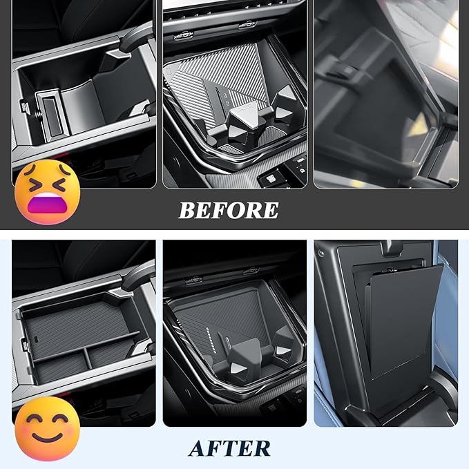 BIBIBO 3Packs 2025 2026 X3 G45 Center Console Organizer for 2025 2026 BMW X3 G45 (30 xDrive/M50 xDrive) Console Trays+ Insert Cup Holder Organizer + Armrest Hiddlen Storage Box