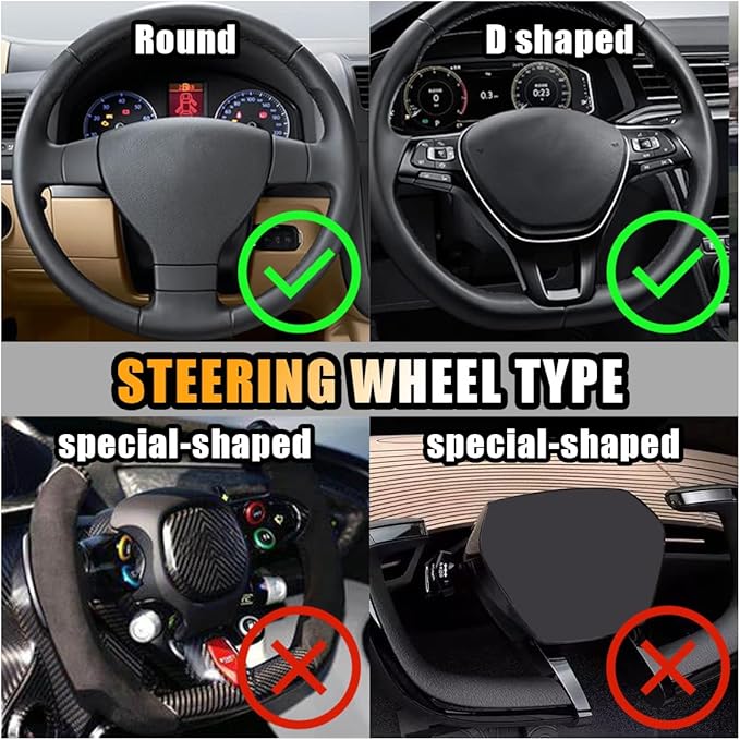 Bling Soft Leather Steering Wheel Cover, 15 Inch Colorful Rhinestones Auto Elastic Protector with Crystal Diamond for Women Girls, Car Accessories for Most Cars, SUVs (Purple)