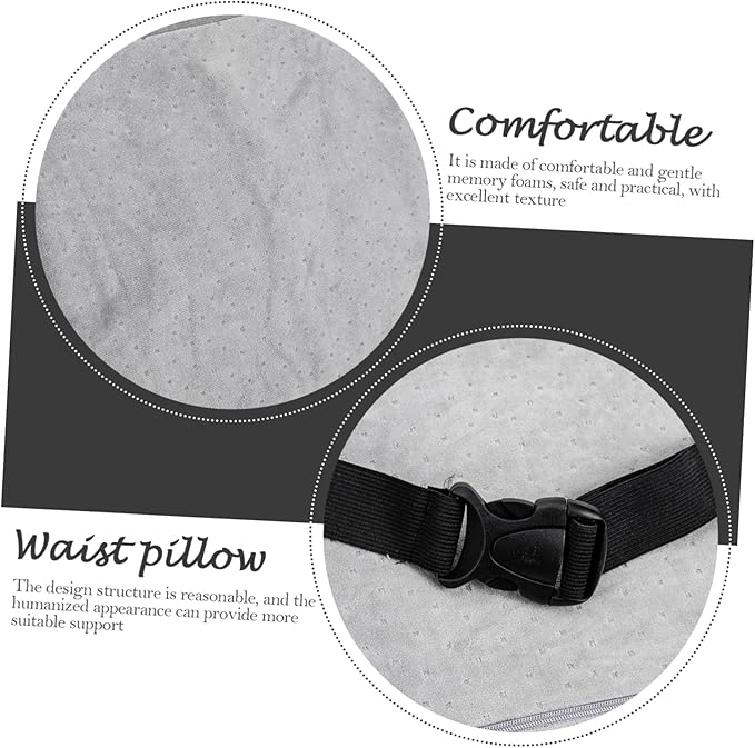 Alipis Back Pillow Lumbar Support Memory Foam Seat Cushion Car Seats Pad for Tailbone Pain Relief