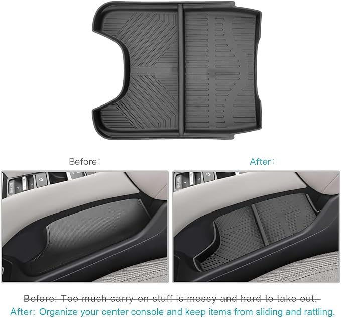 CDEFG 2023 2024 2025 2026 2027 HR-V Center Console Organizer Tray for 2023-2026 2027 Honda HRV HR-V Lower Console Tray Storage Box Floor Tray HR V Interior Accessories (Lower Console)