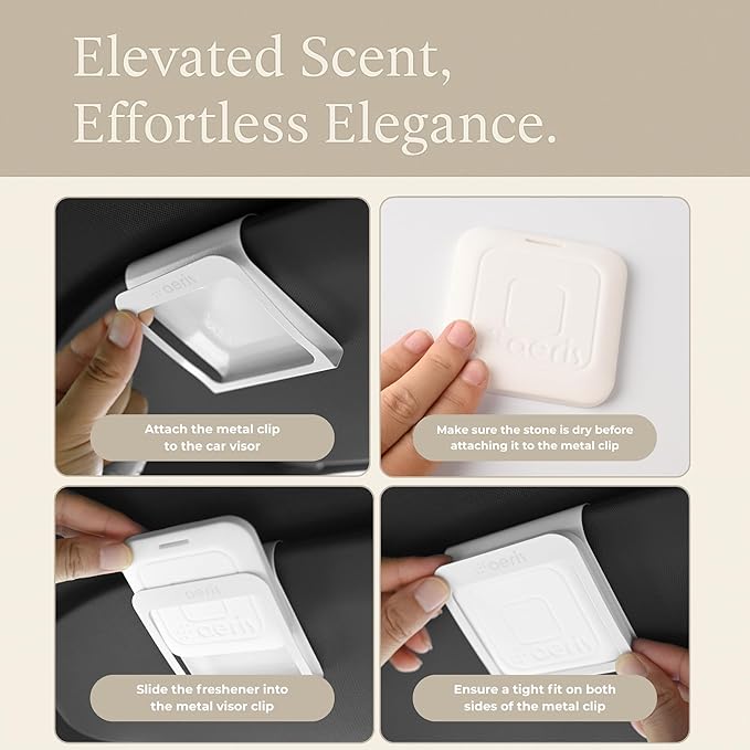 Aeris Car Fragrance Refill Kit - Includes 3 Pack Refill Scent Stones (Tropical Breeze (3 Pack Refill Kit))