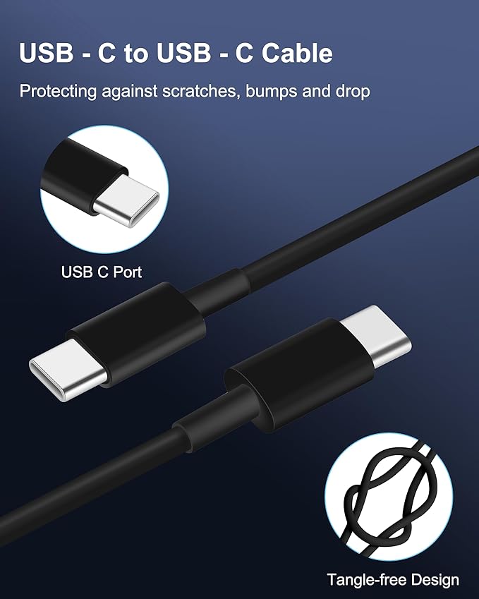 WODENTA for iPhone 17/16/15 Pro Max Car Charger, 67W 3-Port Fast USB C Car Charger Power Cigarette Lighter Adapter with 3FT USB C to C Cable for iPhone 17/17 Pro/Air/17e/16/15 Pro Max/Plus/16e, iPad