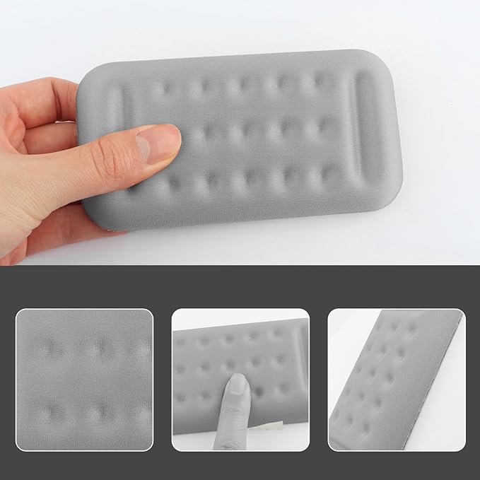 2PCS Car Arm Rest Elbow Pads,Comfortable Car Arm Rest Cushion with Memory Foam Pad for Arm Support,Universal Car Interior Accessories Car Door Armrest Pad (Gray)
