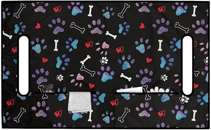 Biyejit Golf Cart Seat Covers with 4 Pockets Golf Cart Seat Towel Blanket Fits 2-Seat Golf Carts, Golf Cart Accessories