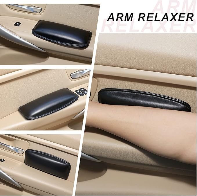Tallew 6 Pack Car Center Console Knee Cushion Automotive Pad Soft Leather Armrest for Knee Leg Elbow Arm Pillow Interior Accessories for Car Truck