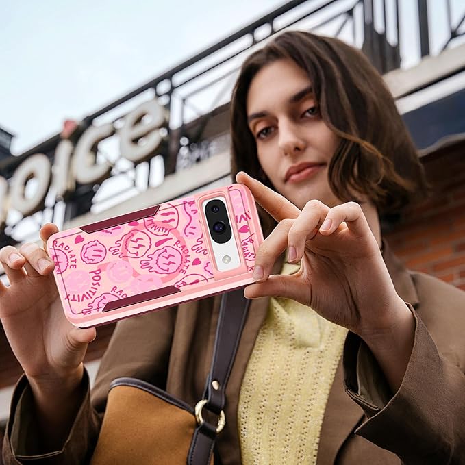 for Google Pixel 8A Case 6.1 Inch - Compatible with MagSafe Women Girls Cute Magnetic Protective Cover Girly Kawaii Pretty Fashion Heavy Duty Shockproof Design for Google Pixel 8A Phone Cases