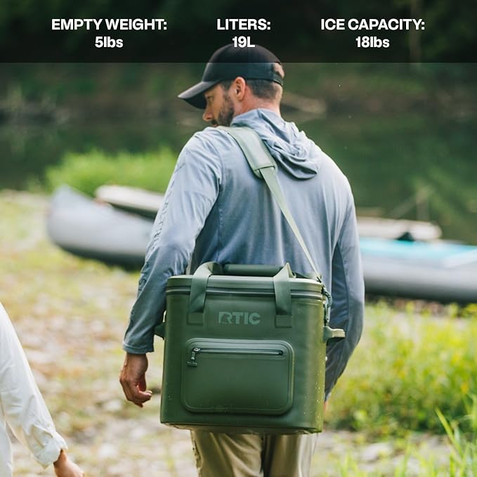 RTIC 30 Can Ultra-Tough Soft Cooler Pro, Insulated, Waterproof, Leak Proof, Portable Floating Bag for Beverage, Drink, Lunch, Outdoor, Beach, Car,Camping, Picnic, Fishing, Boat