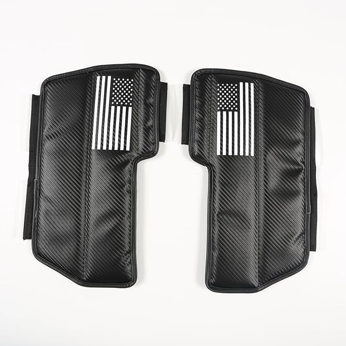 TOYCIDFG Car Center Console Armrest Cover Cushion Pad Compatible with Toyota Tundra Sequoia 2022-2024, Waterproof Cushion Pad Car Accessories (Flag Pattern)