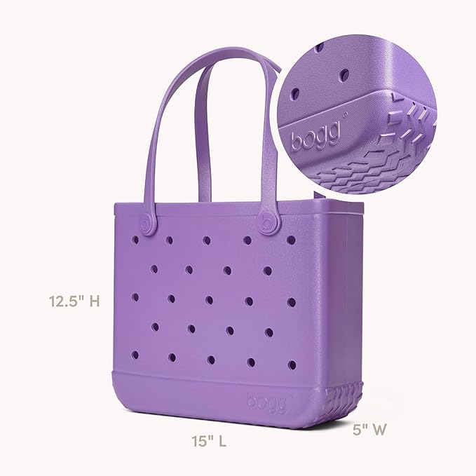 BOGG BAG Medium Tote – 15” x 12.5” x 5” – Durable, Washable, Tip-proof – Beach, Pool, Boat, Work, Sports (Mermazing Shimmer)