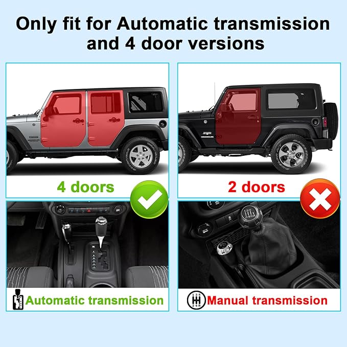 3PCS Gear Shift Console Side Tray Organizer, Center Console Hanging Storage Box, Passenger Side Co-Pilot Organizer Compatible with 2011-2018 Jeep Wrangler JK JKU Interior Accessories
