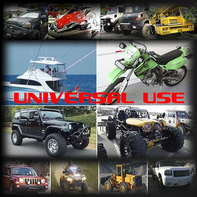 6 Pods LED Rock Lights, Ampper Waterproof LED Neon Underglow Light for Car Truck ATV UTV SUV Offroad Boat Underbody Glow Trail Rig Lamp (Yellow)