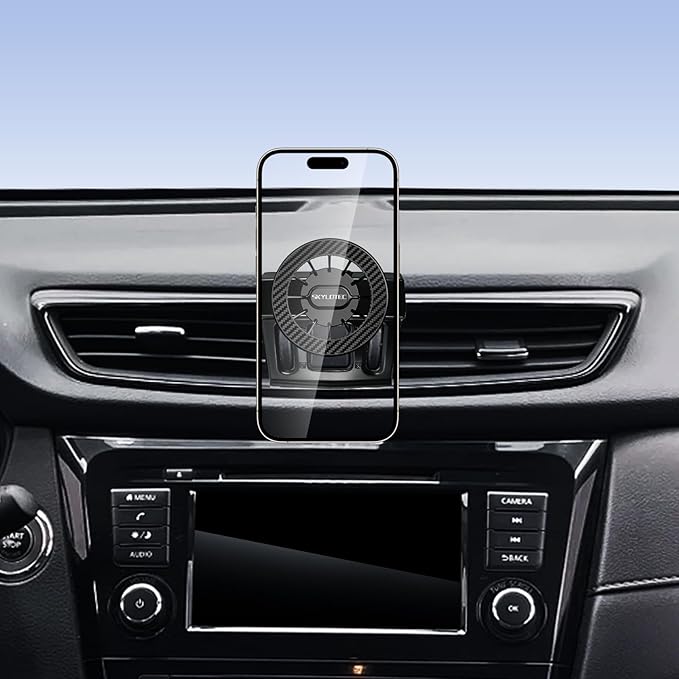 SKYLOTEC Car Phone Holder for Nissan Rogue/Rogue Sport 2014 2015 2016 2017 2018 2019 2020 Accessories Automobile Cradles Magnetic Phone Mount Compatible with MagSafe, Strong Magnets Cell Phone Base