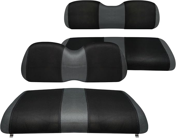 Golf Cart Front and Rear Seat Covers for Club Car Precedent 2004 and Up, Durable Polyester Fabric Club Car Precedent Seat Covers, Breathable Washable