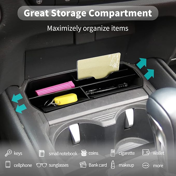 CDEFG 2023-2026 CX-50 Center Console Organizer for 2023 2024 2025 2026 Mazda CX-50 Central Console Tray Storage Box Secondary Tray Coin Container 2023-2026 CX50 Accessories (for Central Console)
