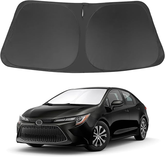 Windshield Sun Shade Fit for 2020-2024 2025 2026 Toyota Corolla Accessories (Not for Corolla Cross) Window Sunshade Protect Car from Sun Rays