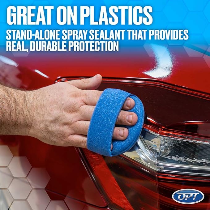 Optimum Opti-Seal Polymer Paint Sealant Spray for Automotive Paint and Interior Car Detailing, Includes Detailing Applicator Pad (8 oz)