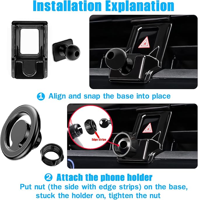 Car Phone Holder Mount, for Toyota Corolla 2024 2023 2022 2021 2020, Air Vent Stand, for Magsafe Magnetic Navigation Bracket, iPhone 17 16 15 14 13 Pro Max Air, All Phones (Not Fit 2019-2012)