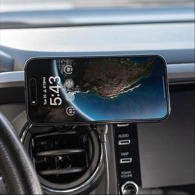 Peak Design Mobile Ball Mount Adapter, Qi1 Wireless Charging, Magnetic Mounting Technology, MagSafe Compatible, Works with 1" Ball-and-Socket Phone Mount for Car, Truck, Plane and More