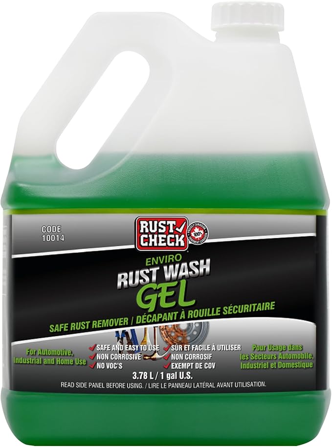 Enviro Rust Wash – Heavy Duty Iron Remover for Car Rims & Wheels – Metal Decon for Brake Dust, Rust, and Oxidation – Safe on Stainless Steel & Motorcycle Use - Gel - 128 FL OZ - Jug
