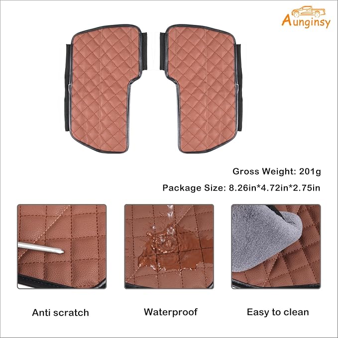 Car Leather Center Console Protector Cover Compatible with Toyota Tundra/Sequoia 2022-2026, Center Console Armrest Seat Box Cover Cushion Lid Protector Pad Waterproof Anti-Scratch Interior Accessories