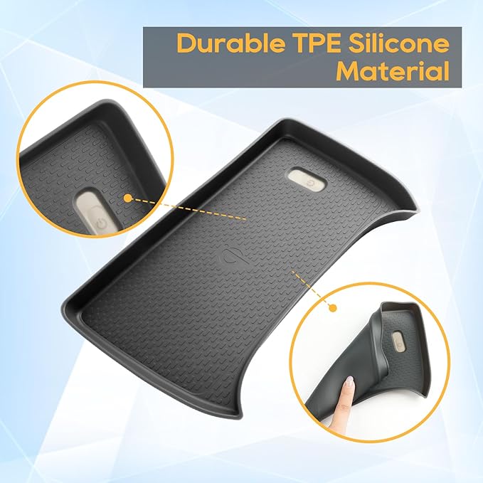 LFOTPP Center Console Wireless Charging Protective Mat for 2026 2025 2024 Subaru Crosstrek/Impreza Silicone Pad (Premium/Sport/Limited/Touring) Car Accessories Interior Black