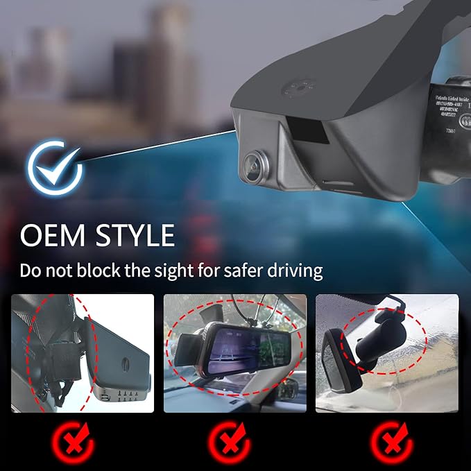 Mangoal Front 4K & Rear 1080P Dash Cam Custom Fit for Dodge RAM 1500/2500/3500 2019 2020 2021 2022 2023 2024 (Model D), Rebel Big Horn Laramie, UHD 2160P Video, OEM Look App & WiFi,128GB Card