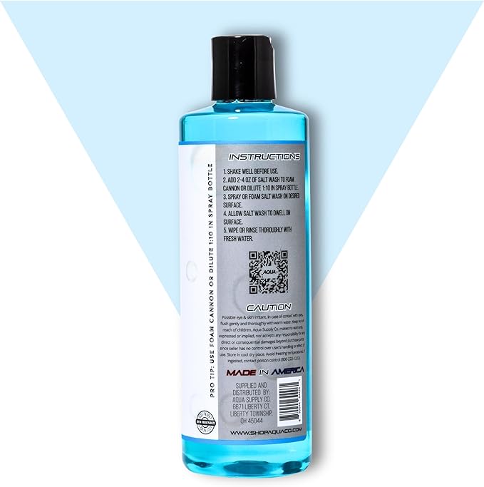 Salt Wash | Concentrated Salt Remover & Anti-Corrosion Spray | Cars, Trucks, Boats, RVs, Motorcycles, Off-Road | Paint, Metal, Gelcoat, Fiberglass | No Scrub Spray & Rinse | USA Made | 16oz