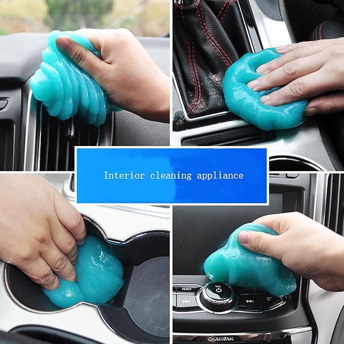 4Pcs Car Cleaning Gel Automotive Cleaning Supplies Putty Auto Dust Cleaning Kit Universal Dust Pc Laptop Keyboards for Computer Cleaning and Car Detailing