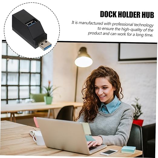 COHEALI Port USB Hub Portable Data Splitter Powered USB Expander for Laptop Computer Accessories Compatible with Hard Drives Keyboards Mice Flash Drives Printers Tablets Plug and Play