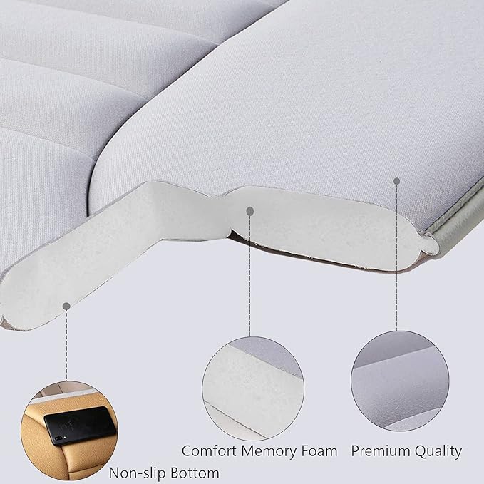 Big Ant Car Seat Cushion Pad Memory Foam Seat Cushion,Pain Relief Cushion Comfort Seat Protector for Car Office Home Use,Gray 1PC