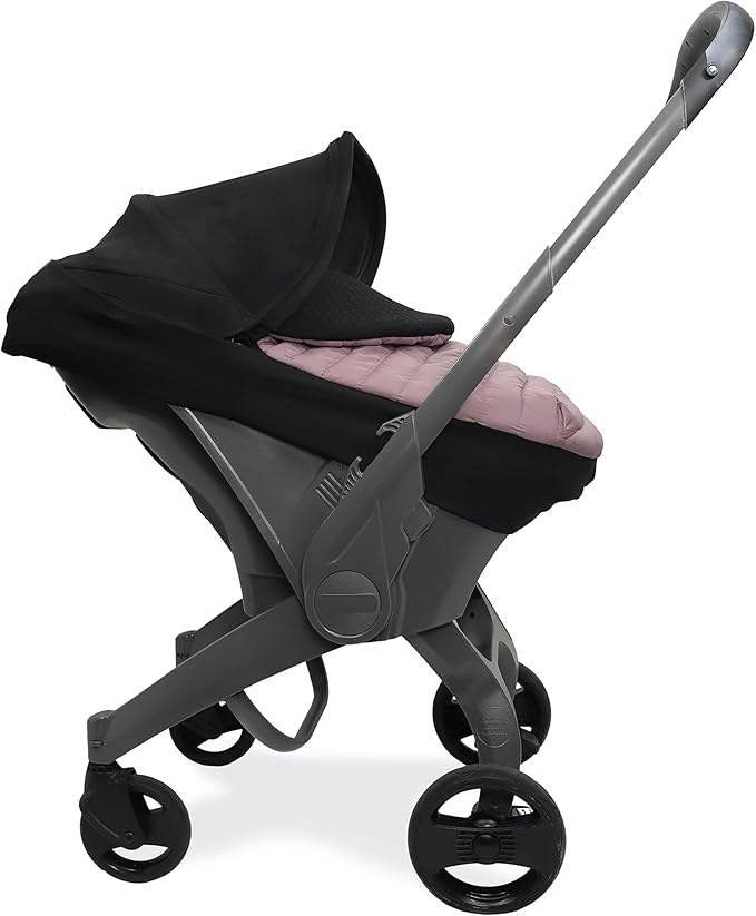 Little Unicorn Winter Car Seat Cover | Premium Insulated Fabric | Universal Fit & Easy to Install | Travel Bag Included (Mauve)