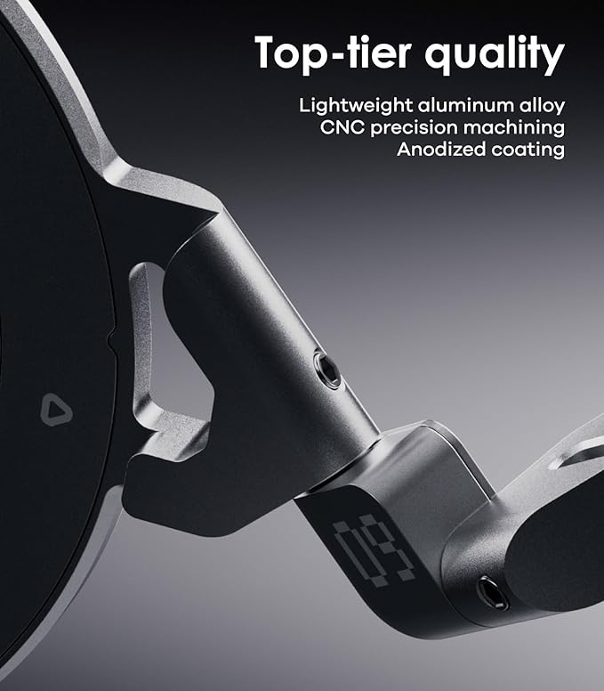 Aulumu G09 Magnetic Ring Grip | Omnidirectional Rotation | MagSafe Compatible | Aluminium Alloy Construction | Stable Dual-Sided Magnetic Attachment | Includes Handle Ring Phone Stand- Black
