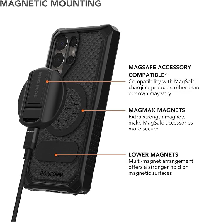 Rokform Galaxy S25 Ultra Rugged Magnetic Case (Pack of 2)