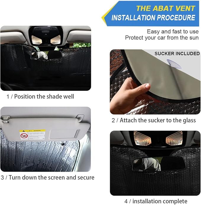 Funny Dog Windshield Sun Shade Basset Hound Car Shade Blocks UV Rays Visor Protector Accordion Folding Sun Reflector Auto Sunshade for Truck SUV to Keep Your Vehicle Cool