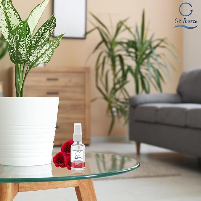 G's Breeze Rose Air Freshener – Enchanting Aroma of Blooming Roses – Create a Romantic, Luxurious Atmosphere – Ideal for Home, Car, & Office – Long-Lasting Floral Fragrance for Any Occasion