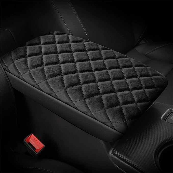 AOMSAZTO Center Console Cover Customized Armrest Cover Compatible with 2022-2023 Honda Civic, Soft Cozy Leather Arm Rest Covering for Car