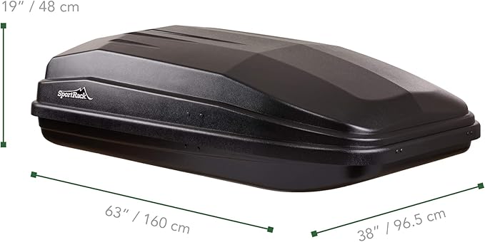 SportRack Vista XL Rear Opening Cargo Box,Black