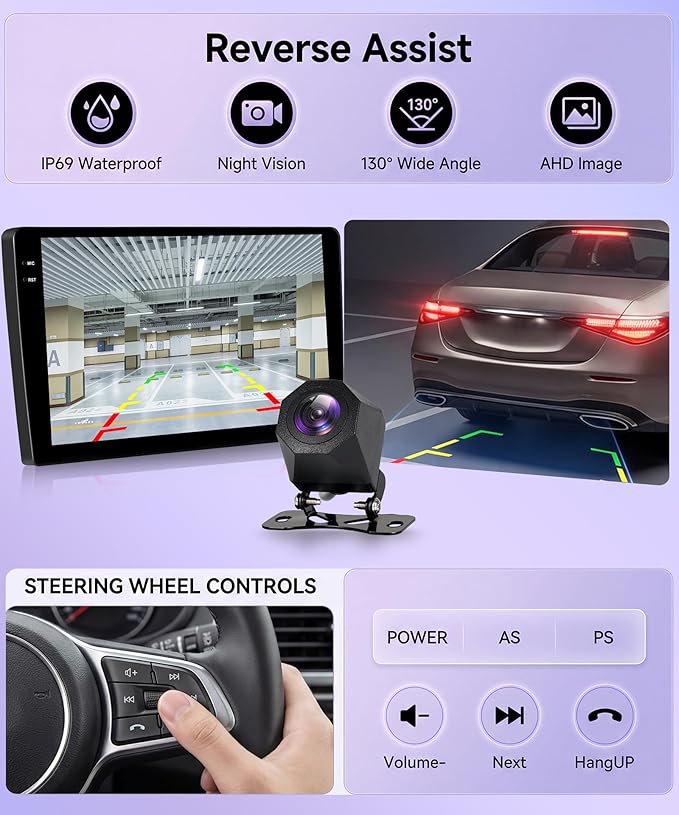 Rimoody 4G+64G Android 15 Car Stereo Radio for Toyota Corolla 2009-2013, Wireless Carplay Andorid auto Mirror Link 9'' INCELL Touchscreen GPS WiFi Bluetooth 5.0 FM/RDS EQ-32 SWC Backup Camera